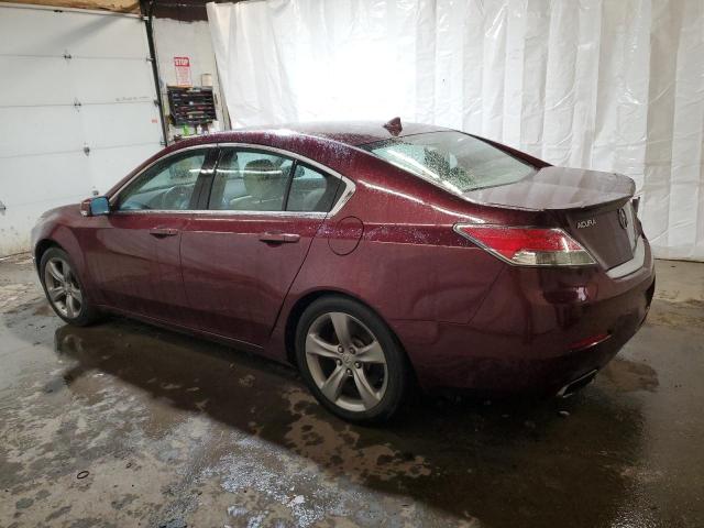 19UUA9F53CA007773 - 2012 ACURA TL BURGUNDY photo 2