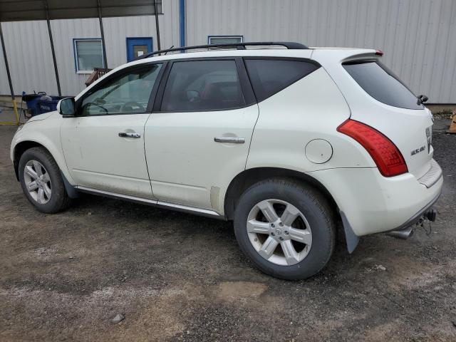 JN8AZ08W57W614119 - 2007 NISSAN MURANO SL WHITE photo 2