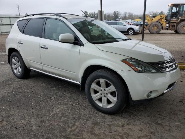 JN8AZ08W57W614119 - 2007 NISSAN MURANO SL WHITE photo 4