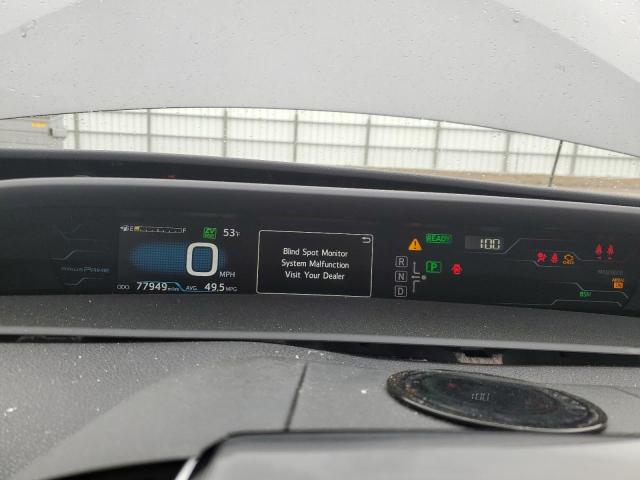 JTDKARFP7H3044912 - 2017 TOYOTA PRIUS PRIM ნაცრისფერი ფოტო 9