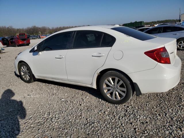 2HGFB2F96CH530142 - 2012 HONDA CIVIC EXL WHITE photo 2