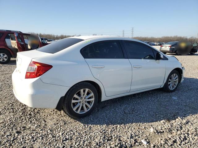 2HGFB2F96CH530142 - 2012 HONDA CIVIC EXL WHITE photo 3