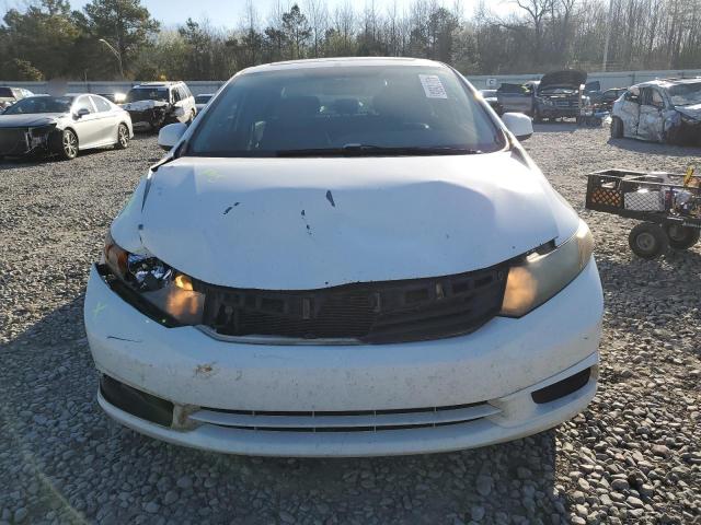 2HGFB2F96CH530142 - 2012 HONDA CIVIC EXL WHITE photo 5