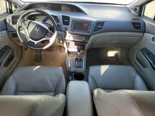 2HGFB2F96CH530142 - 2012 HONDA CIVIC EXL WHITE photo 8