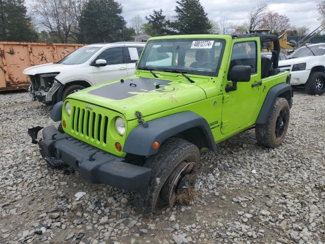 1C4AJWAG6DL531319 - 2013 JEEP WRANGLER SPORT GREEN photo 1