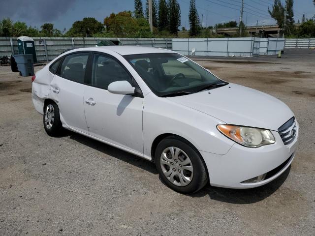 KMHDU4AD6AU852454 - 2010 HYUNDAI ELANTRA BLUE WHITE photo 4