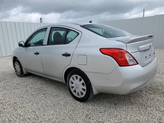 3N1CN7AP1DL834468 - 2013 NISSAN VERSA S SILVER photo 2