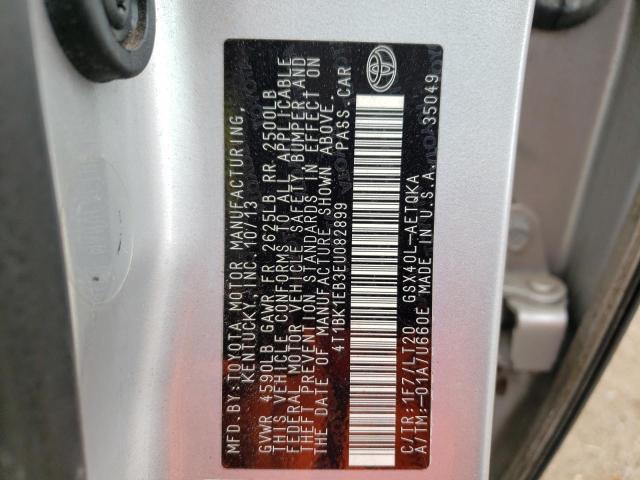 4T1BK1EB3EU082899 - 2014 TOYOTA AVALON BASE Gümüş foto 12