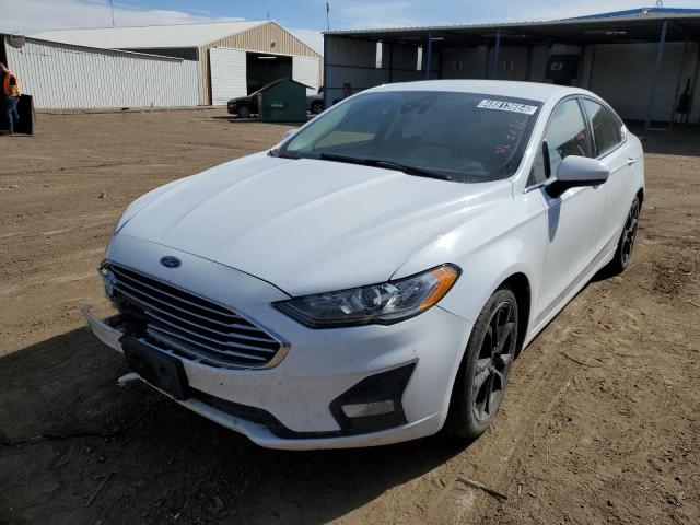 3FA6P0HD3LR127266 - 2020 FORD FUSION SE WHITE photo 1