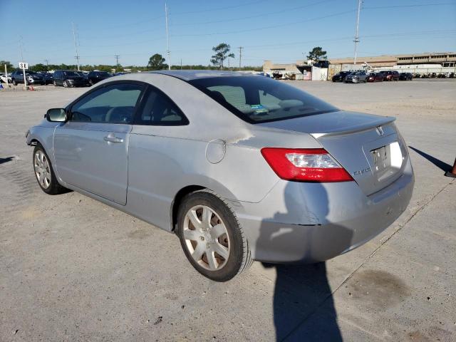 2HGFG12667H582416 - 2007 HONDA CIVIC LX GRAY photo 2