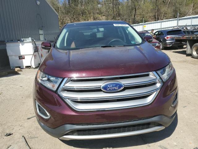 2FMPK4K94JBB49812 - 2018 FORD EDGE TITANIUM BURGUNDY photo 5