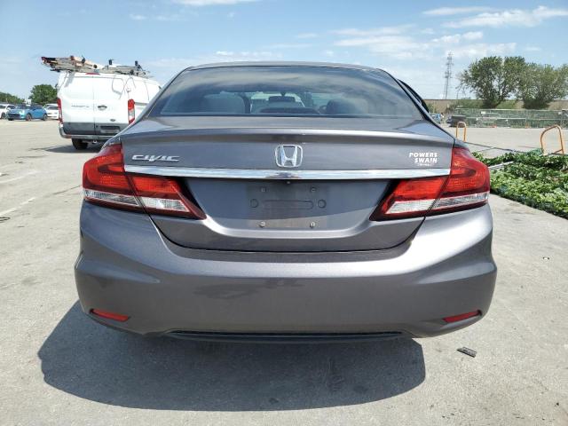 2HGFB2F58EH545869 - 2014 HONDA CIVIC LX GRAY photo 6