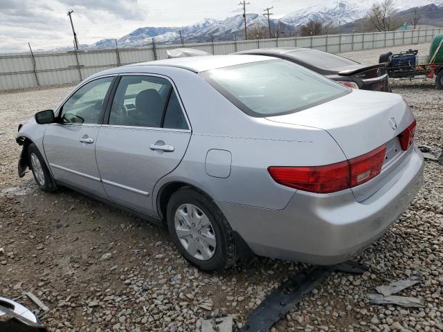 1HGCM56435A178142 - 2005 HONDA ACCORD LX SILVER photo 2