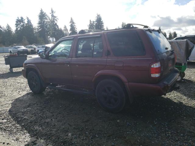 JN8DR07Y71W500551 - 2001 NISSAN PATHFINDER LE BURGUNDY photo 2