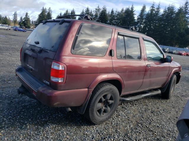 JN8DR07Y71W500551 - 2001 NISSAN PATHFINDER LE BURGUNDY photo 3