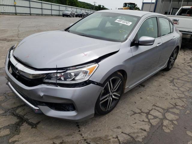 1HGCR2F13HA182556 - 2017 HONDA ACCORD SPORT SPECIAL EDITION SILVER photo 2