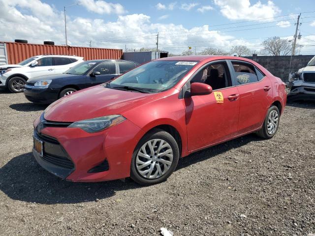 2T1BURHE2JC983644 - 2018 TOYOTA COROLLA L RED photo 1