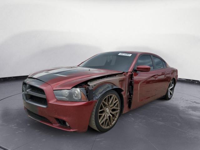 2C3CDXCT8EH277521 - 2014 DODGE CHARGER R/T BURGUNDY photo 1