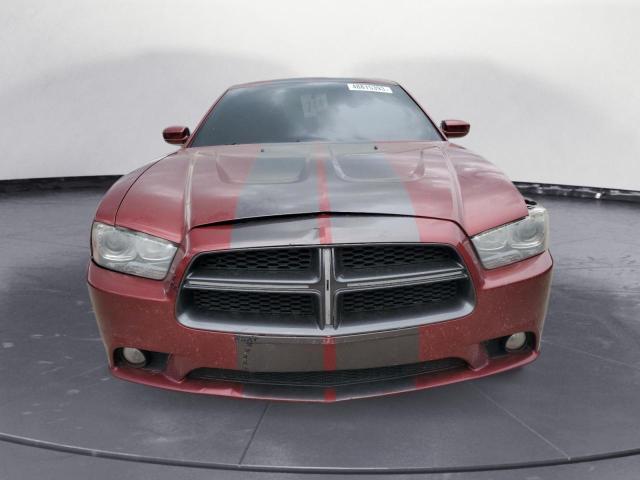 2C3CDXCT8EH277521 - 2014 DODGE CHARGER R/T BURGUNDY photo 5