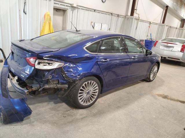 3FA6P0K93FR162222 - 2015 FORD FUSION TITANIUM BLUE photo 3