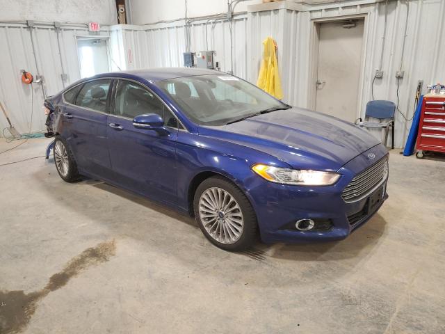 3FA6P0K93FR162222 - 2015 FORD FUSION TITANIUM BLUE photo 4