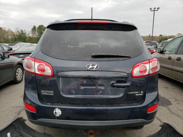 5XYZHDAG8BG007522 - 2011 HYUNDAI SANTA FE SE BLUE photo 6