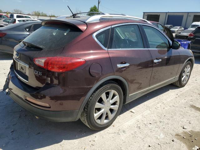 JN1AJ0HR6BM850086 - 2011 INFINITI EX35 BASE Բորդո լուսանկար 3