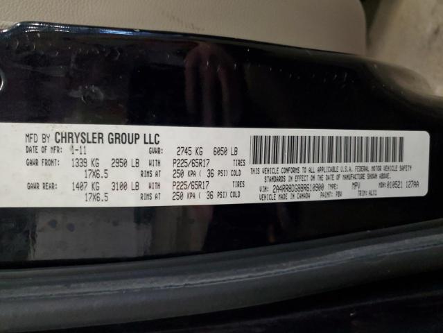 2A4RR8DG8BR610900 - 2011 CHRYSLER TOWN & COU TOURING L BLUE photo 13