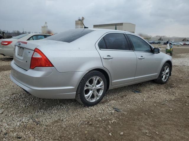 3FAHP0HA8CR145261 - 2012 FORD FUSION SE SILVER photo 3