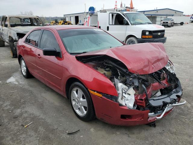 3FAHP06Z48R137402 - 2008 FORD FUSION S RED photo 4