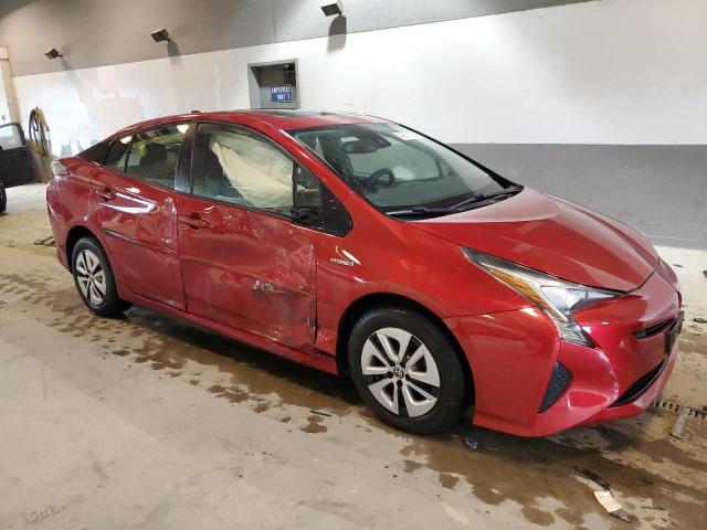 JTDKARFU1G3517336 - 2016 TOYOTA PRIUS RED photo 4