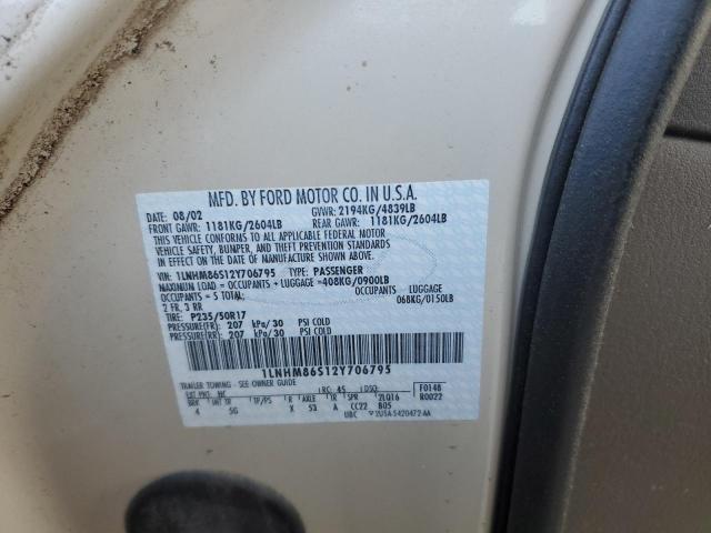 1LNHM86S12Y706795 - 2002 LINCOLN LS 米色 照片 12