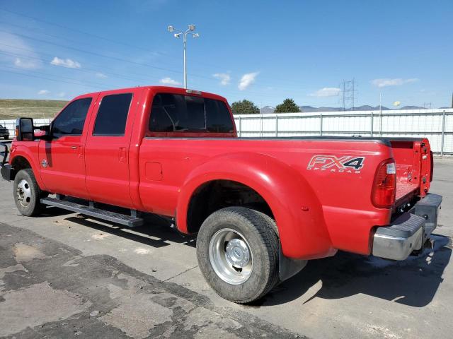 1FT8W3DT2FEC11610 - 2015 FORD F350 SUPER DUTY RED photo 2