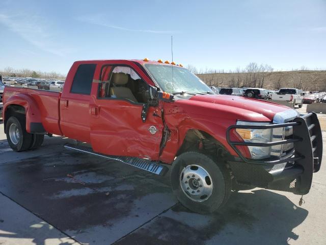 1FT8W3DT2FEC11610 - 2015 FORD F350 SUPER DUTY RED photo 4