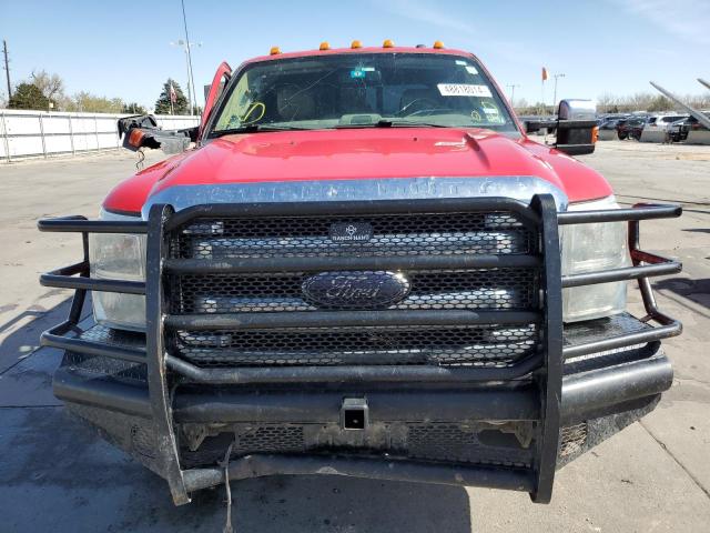 1FT8W3DT2FEC11610 - 2015 FORD F350 SUPER DUTY RED photo 5
