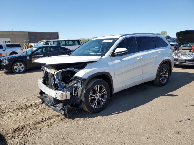 5TDJKRFH2GS325871 - 2016 TOYOTA HIGHLANDER XLE 白色 照片 1