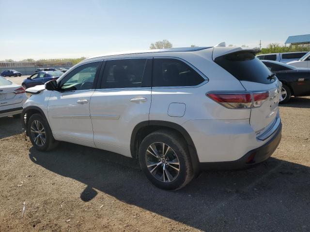 5TDJKRFH2GS325871 - 2016 TOYOTA HIGHLANDER XLE 白色 照片 2