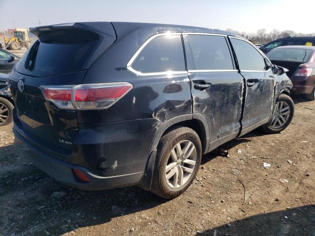 5TDBKRFH1FS218538 - 2015 TOYOTA HIGHLANDER LE BLACK photo 3