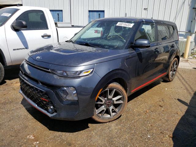 KNDJ63AUXM7738357 - 2021 KIA SOUL GT LINE GRAY photo 1