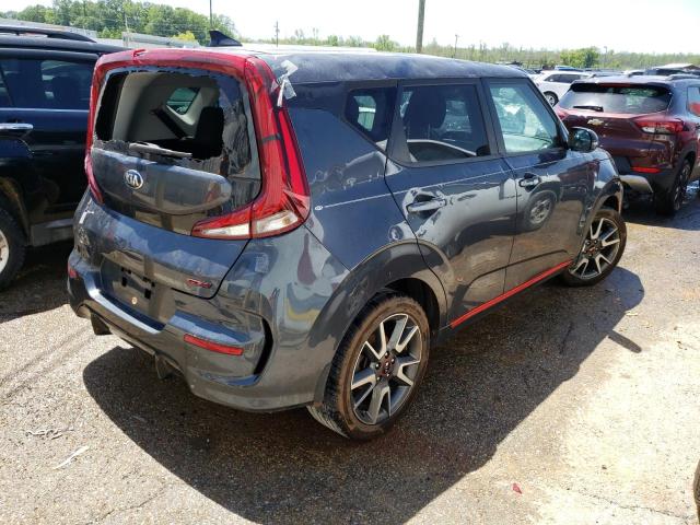 KNDJ63AUXM7738357 - 2021 KIA SOUL GT LINE GRAY photo 3