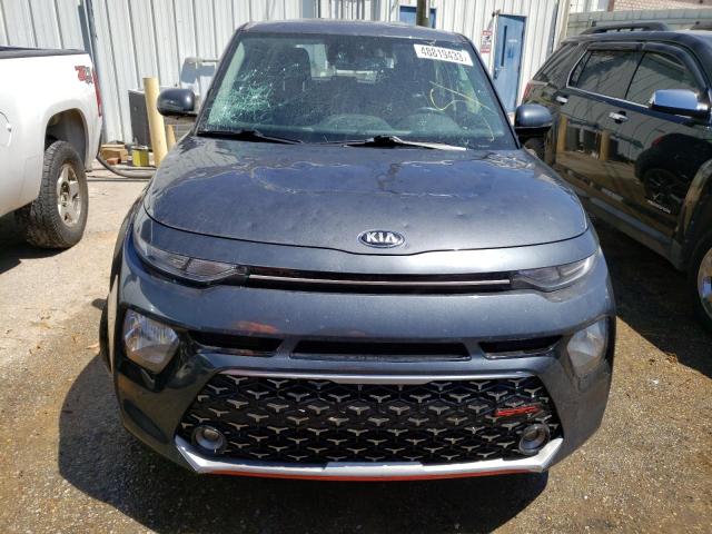 KNDJ63AUXM7738357 - 2021 KIA SOUL GT LINE GRAY photo 5