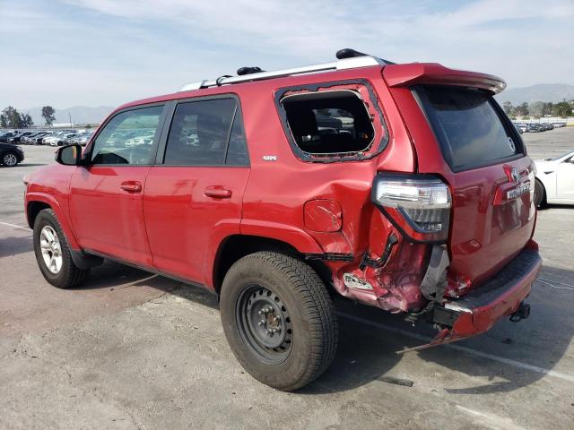 JTEZU5JR4G5138252 - 2016 TOYOTA 4RUNNER SR5 RED photo 2