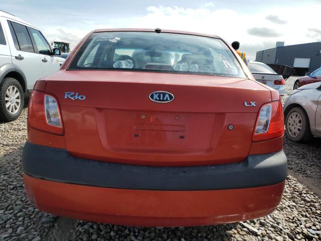 KNADE223896458219 - 2009 KIA RIO BASE RED photo 6