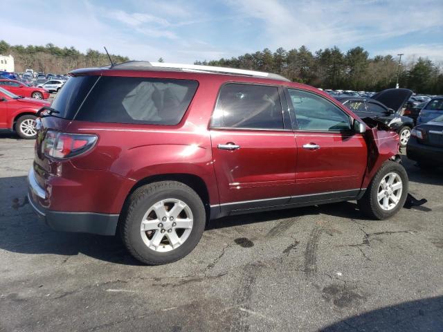 1GKKRPKD2GJ139305 - 2016 GMC ACADIA SLE RED photo 3