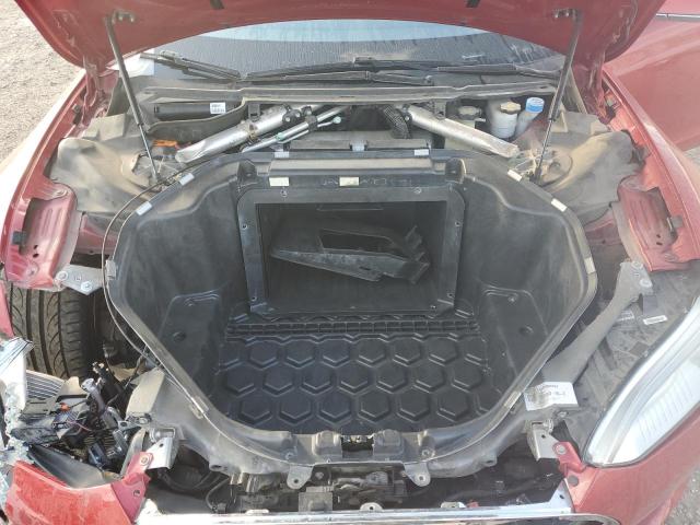 5YJSA1DP0DFP11319 - 2013 TESLA MODEL S RED photo 11