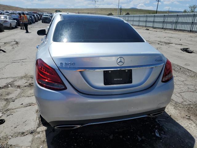 55SWF4KBXHU229330 - 2017 MERCEDES-BENZ C 300 4MATIC SILVER photo 6