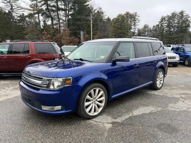 2FMHK6C89DBD30091 - 2013 FORD FLEX SEL BLUE photo 2