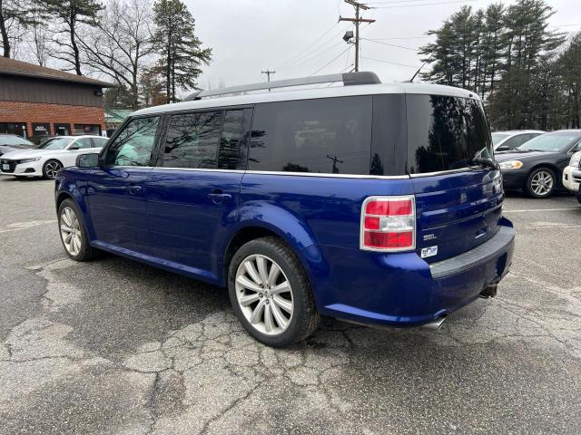 2FMHK6C89DBD30091 - 2013 FORD FLEX SEL BLUE photo 3