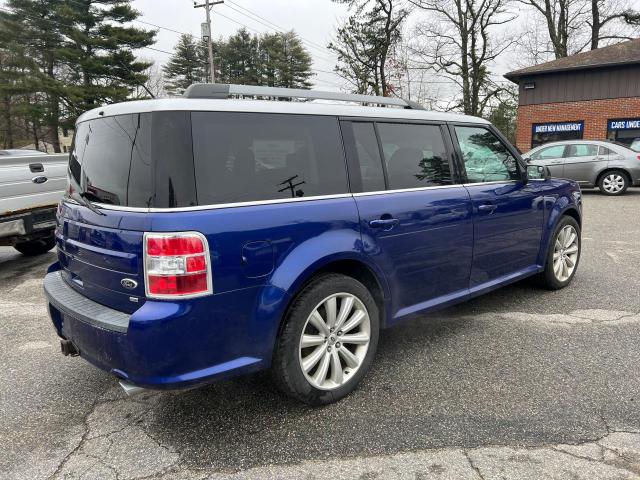 2FMHK6C89DBD30091 - 2013 FORD FLEX SEL BLUE photo 4