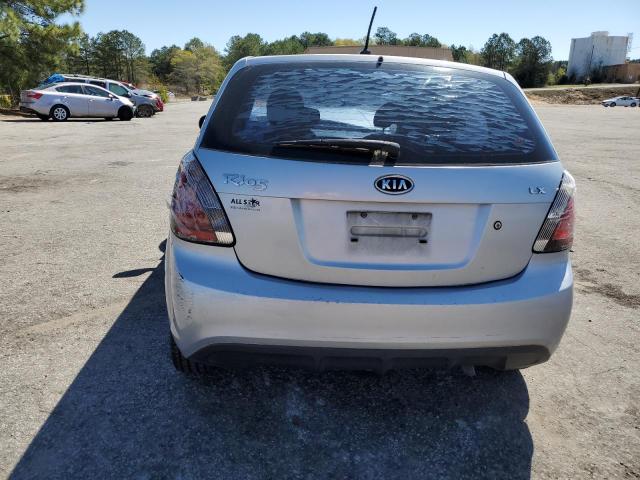 KNADH5A35B6757733 - 2011 KIA RIO BASE SILVER photo 6